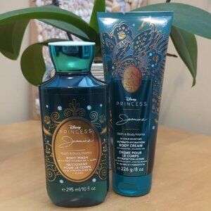 Bath And Body Works Disney Princess Jasmine Body Wash and Cream Set New